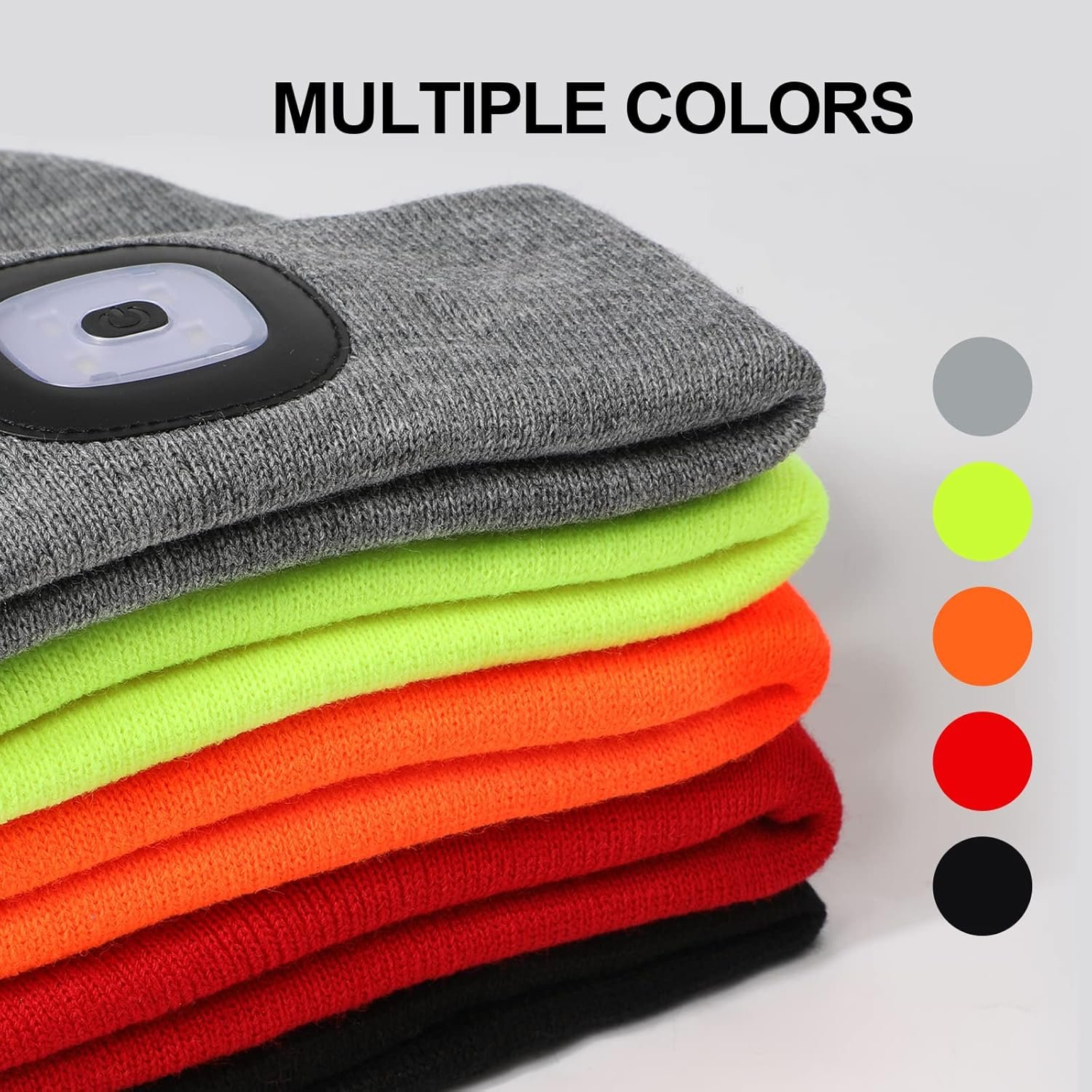 Unisex Beanie with The Light, USB Rechargeable LED Caps, Flashlight Hat Headlamp Beanie Gifts for Dad Father Husband - Image 7