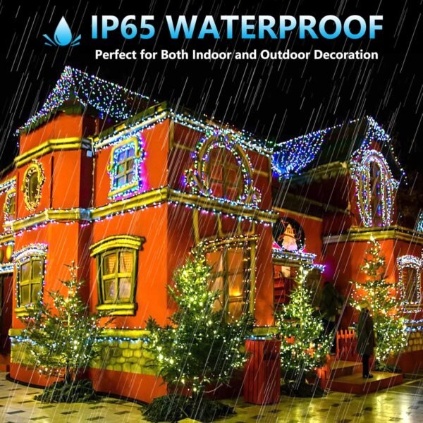 Christmas Lights 300 LED 108FT Color Changing Christmas Tree Lights with Warm White & Multicolor, 11 Modes Waterproof and Connectable Christmas String Lights with Remote for Xmas Decorations - Image 6