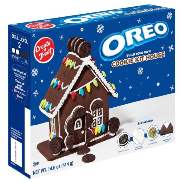 Create-A-Treat OREO and SOUR PATCH KIDS Holiday Cookie House Decorating Kits, 2 Pack Holiday Cookie Decorating Variety - Image 12