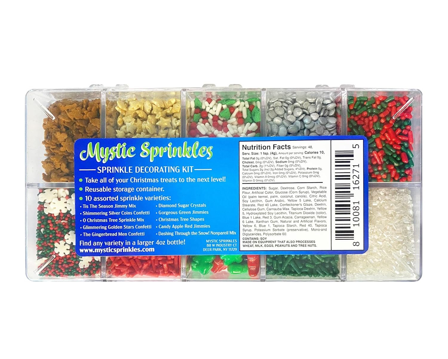 Mystic Sprinkles Christmas Holiday sprinkle Decorating Kits (Night Before Christmas Sprinkle Decorating Kit 6.8oz) - Image 6