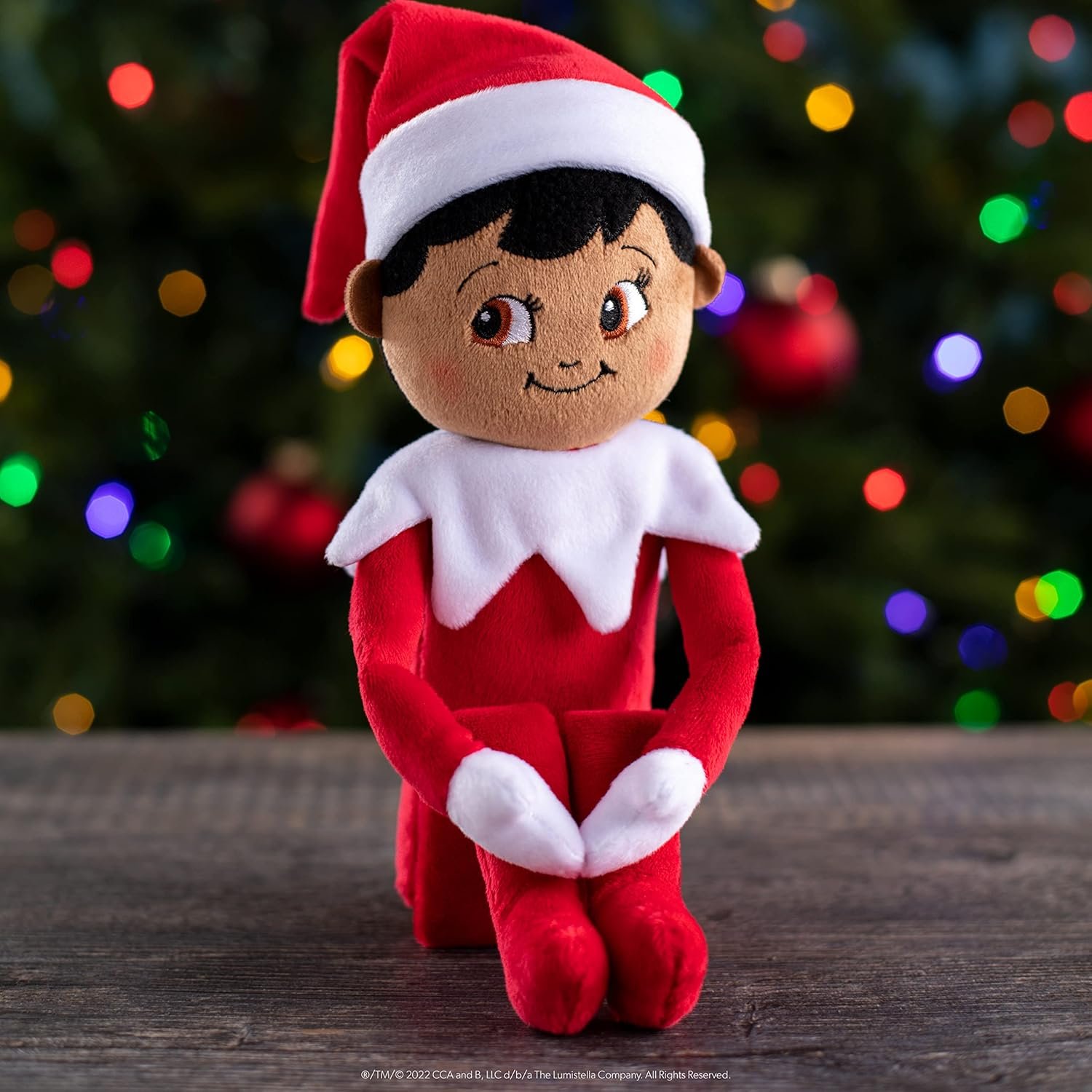 The Elf on the Shelf Plushee Pals - 17-inch Scout Elf Plush Toys - Huggable and Lovable Stuffed Brown Eyed Boy Elf Plush - Image 5