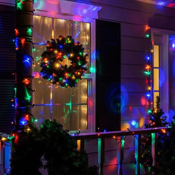 kemooie 300 LED Christmas Lights, 99FT Connective Green Wire Fairy Lights, Plug in 8 Lighting Modes, for Outdoor Christmas Tree Lights Wedding Party Decoration (Multicolor) - Image 6