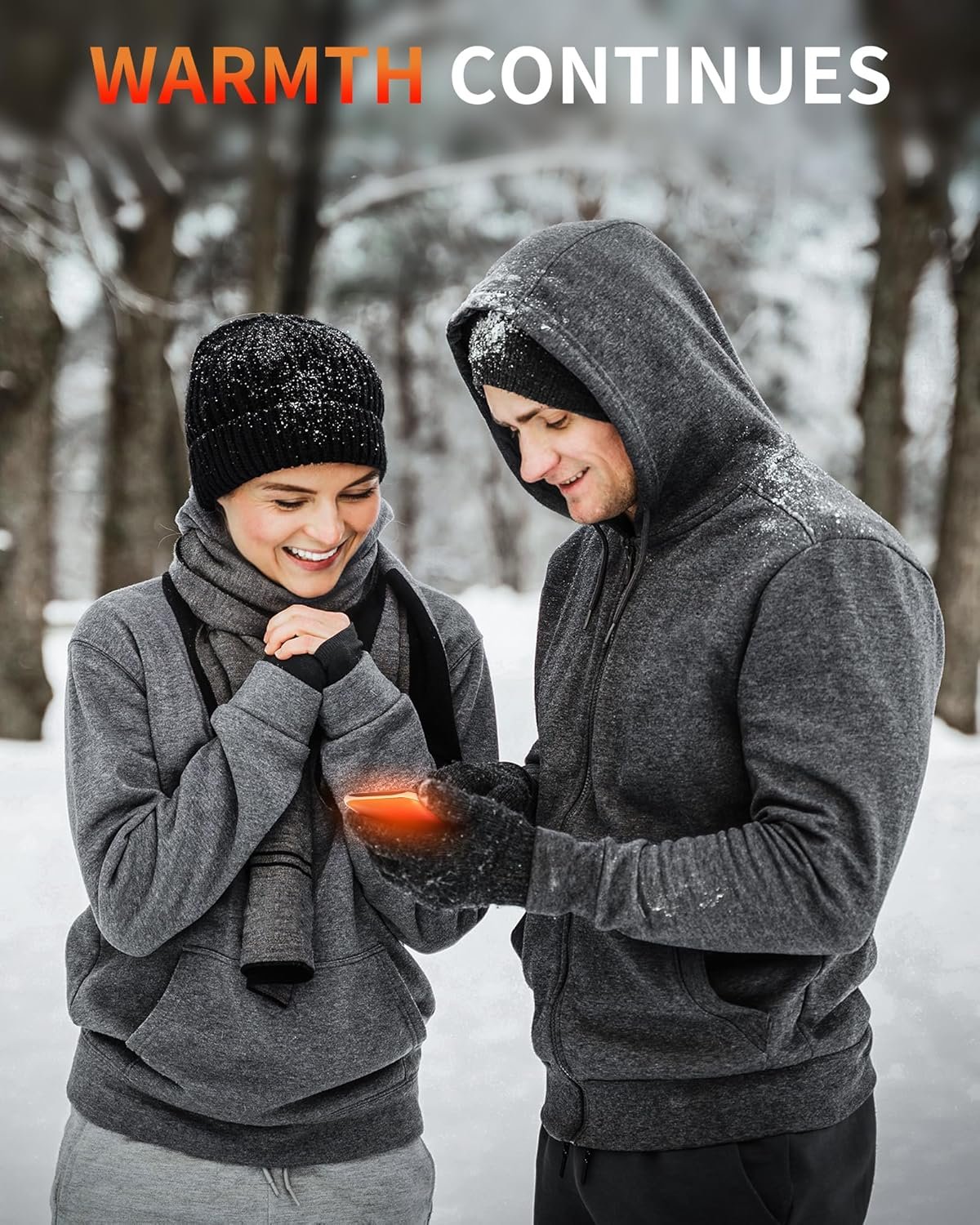 Hand Warmers Rechargeable, 2 Pack Electric Hand Warmer, Reusable Portable Pocket Heater USB Handwarmers, Gifts for Men, Women, Indoor, Outdoor, Hiking, Skiing, Camping, Hunting Accessories - Image 8