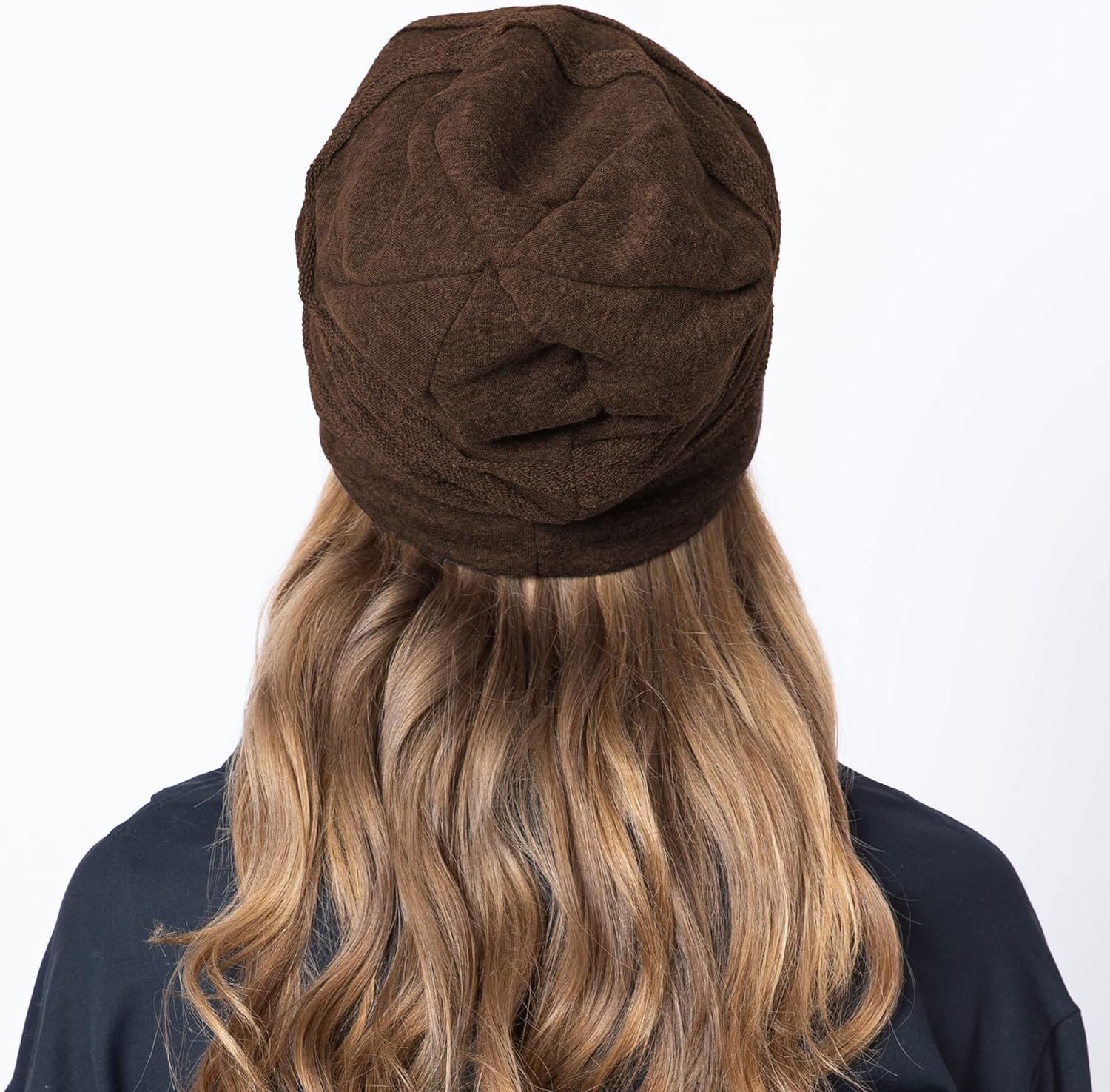 Chemo Slouchy Style Baggy Beanie Cancer Headwear for Women Fleece Lining Winter Hat - Image 6