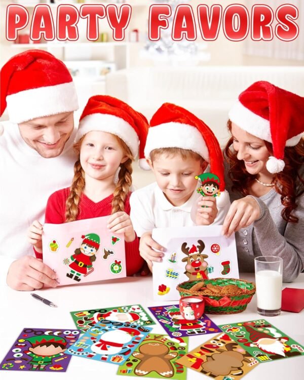 Yetonamr 40 Sheets Christmas Stickers Stocking Stuffers for Kids, Christmas Party Favors Christmas Crafts for Goodie Bag Stuffers, Christmas Classroom Gifts Games Activities for Students Teens - Image 4