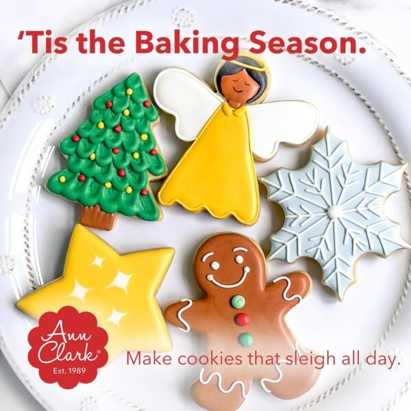 Faces of Christmas Cookie Cutters 3-Pc. Set Made in USA by Ann Clark, Santa Face, Reindeer Face, Snowman Face - Image 5