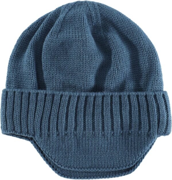 Home Prefer Mens Winter Hat Knit Earflap Hat Stocking Caps with Ears Beanie Hat - Image 3