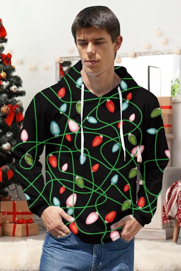Ugly Christmas Hoodies Mens Womens Funny 3D Printed Sweatshirts with Pockets M-XXL - Image 6