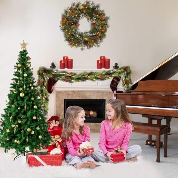 Sunnyglade 4 FT Premium Artificial Christmas Tree 400 Tips Full Tree Easy to Assemble with Christmas Tree Stand (4ft) - Image 4