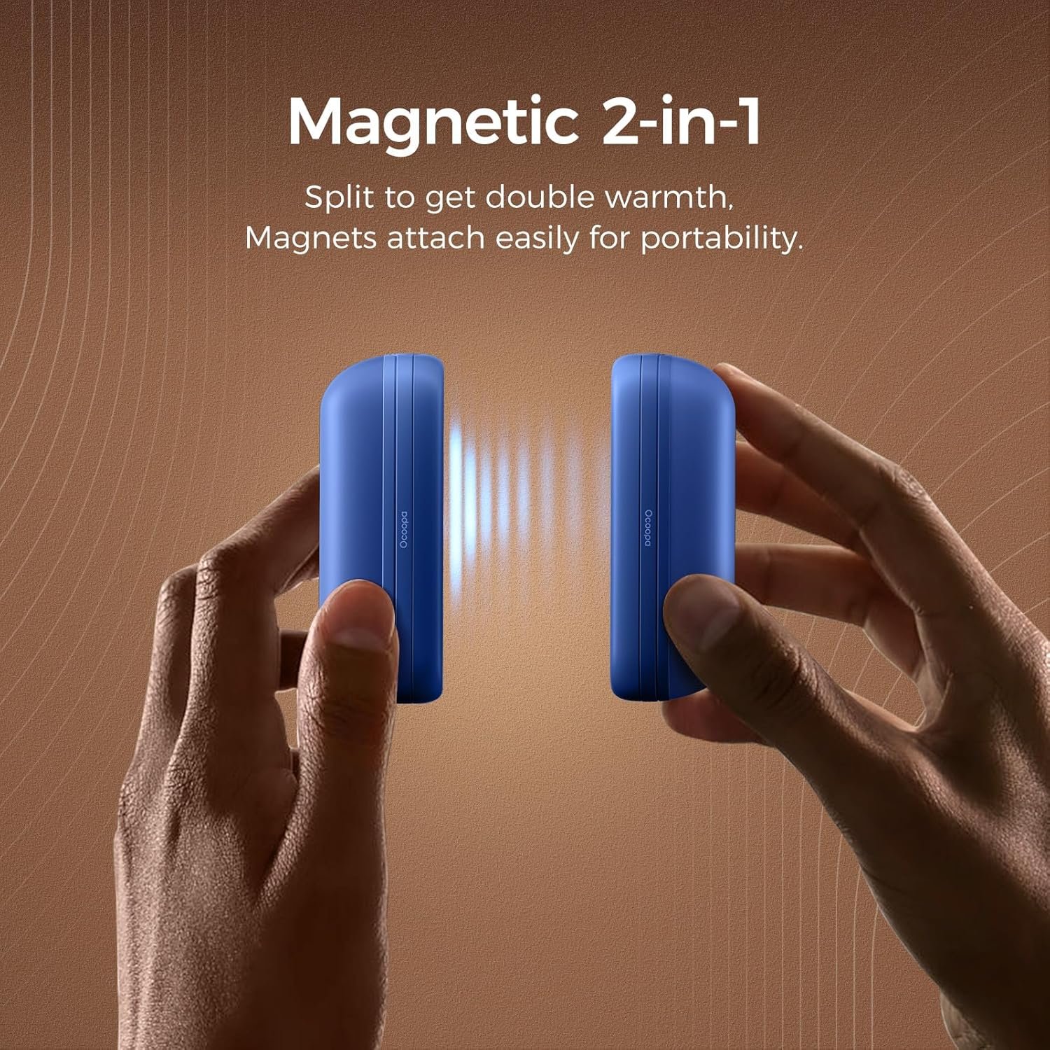 OCOOPA 2 in 1 Magnetic Rechargeable Hand Warmers, Electric Portable Handwarmers, Ergonomic Compact Pocket Heater, Long Lasting Safe Heating, Tech Gifts to Relieve Raynaud's Pain & Outdoors, UT2S Mini - Image 6