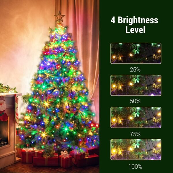 Marchpower Christmas Tree Lights Color Changing, 11 Modes Christmas Light Outdoor with Remote Control, 400 Diamond LED 6.6FTx10 Waterproof Xmas Tree Lights with Timer & Memory Function for Indoor - Image 7
