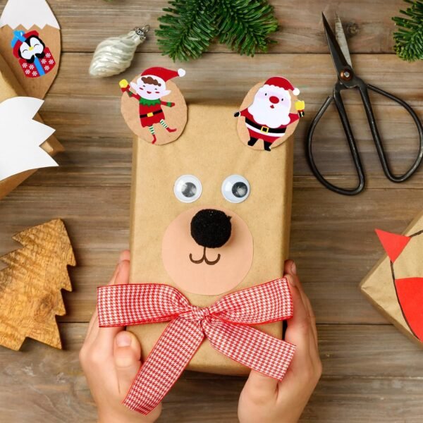 Winlyn 522 Pcs Bulk Assorted Christmas Stickers Christmas Crafts Foam Self-Adhesive Santa Reindeer Snowman Stickers Embellishment Winter Crafts for Kids Holiday Craft Projects Classroom Activities - Image 10