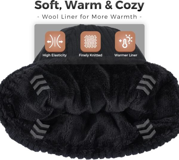 MiLi Bluetooth Beanie - Bluetooth 5.0+ Music Hat, Musical Gadgets Cap, 10-HR Play Time, Stocking Stuffers for Men Dad Husband - Image 4