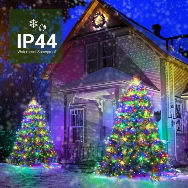 Marchpower Christmas Tree Lights Color Changing, 11 Modes Christmas Light Outdoor with Remote Control, 400 Diamond LED 6.6FTx10 Waterproof Xmas Tree Lights with Timer & Memory Function for Indoor - Image 9