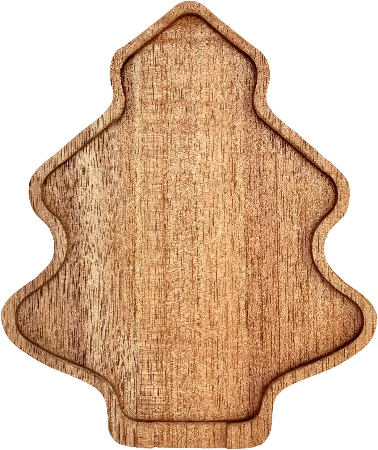 Tree Christmas Spoon Rest for Counter Acacia Wood Spoon Holder Christmas Kitchen Decor Gifts Farmhouse Large Cooking Utensils Holder for Stove Top Wooden Xmas Spoon Rest Spatula Holiday Spoon Rest - Image 2