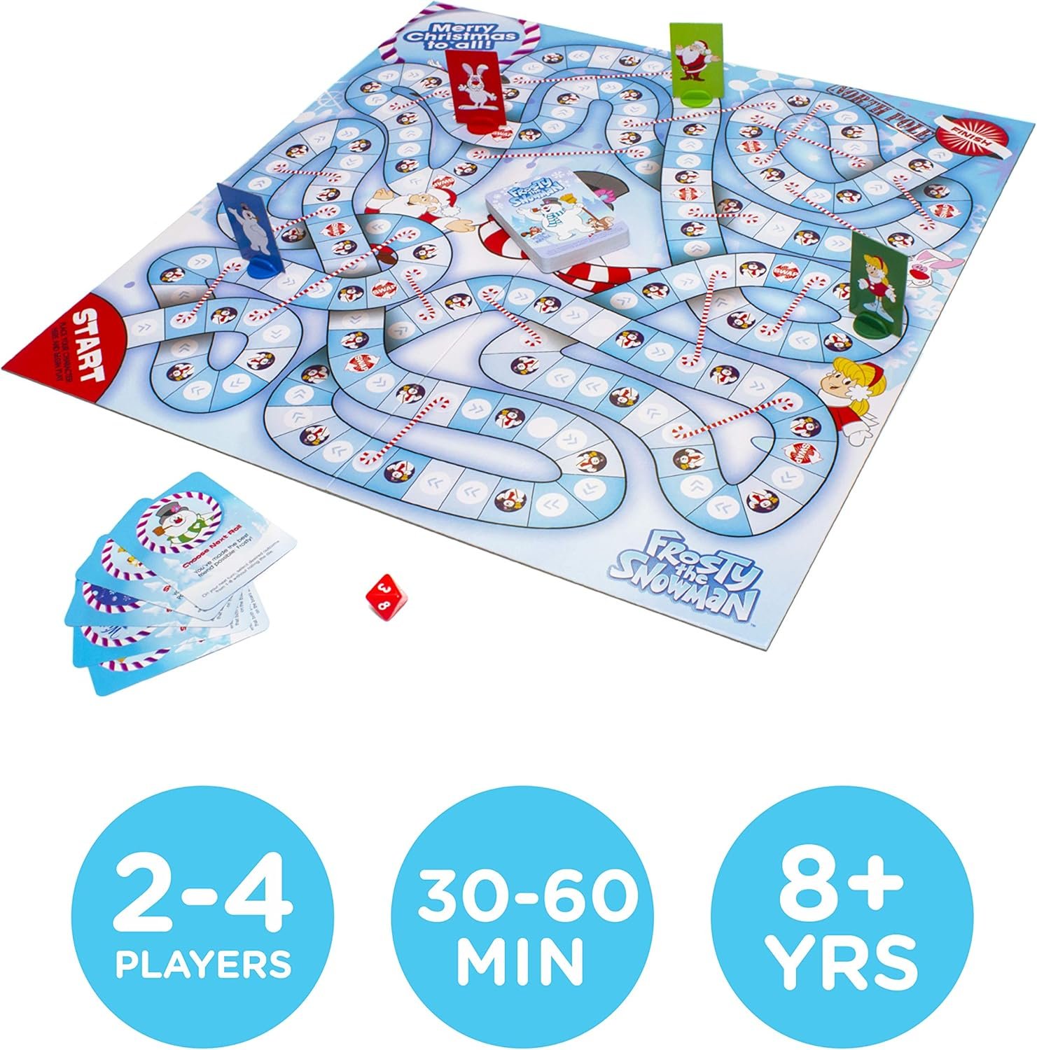AQUARIUS Frosty The Snowman Board Game - Fun Family Christmas Gift for Kids & Adults - Officially Licensed Frosty The Snowman Merchandise & Collectibles - Image 5