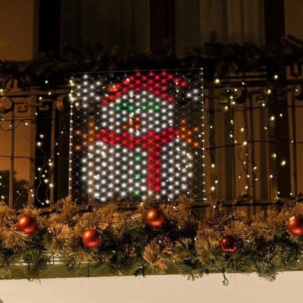Leisure world Christmas Decorations Outdoor Net Lights, 4.3 x 3.9 ft Snowman Lights, 320 LED Net Lights Outdoor Mesh Lights, 8 Modes Christmas Net Lights for Yard, Patio, Party Decorations - Image 8