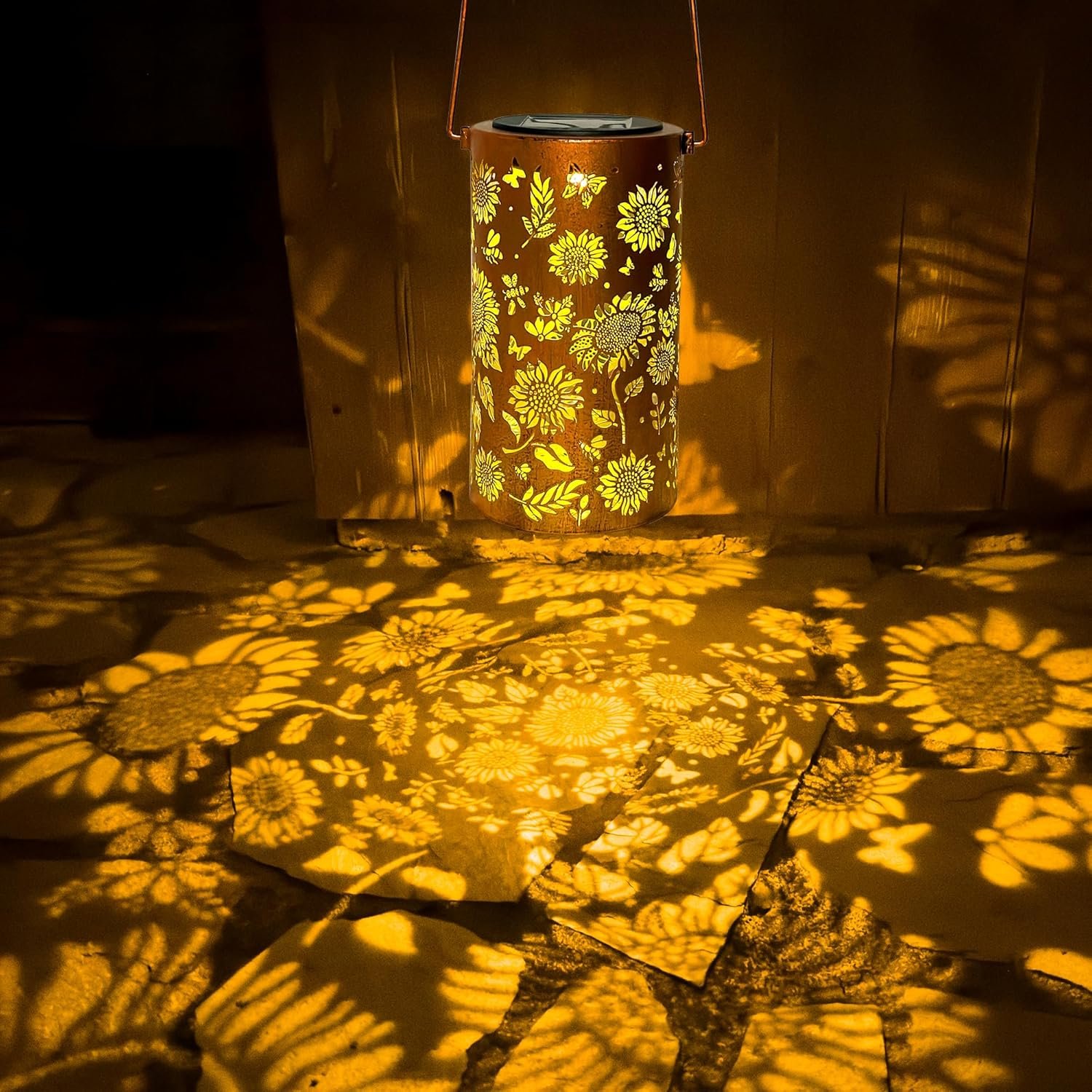 Sunflower Solar Lanterns Outdoor Waterproof, Birthday Gifts for Women Mom Grandma, Hanging Solar Lights for Yard, Patio, Porch, Garden Decor, Christmas Gifts for Her/Him - Image 6
