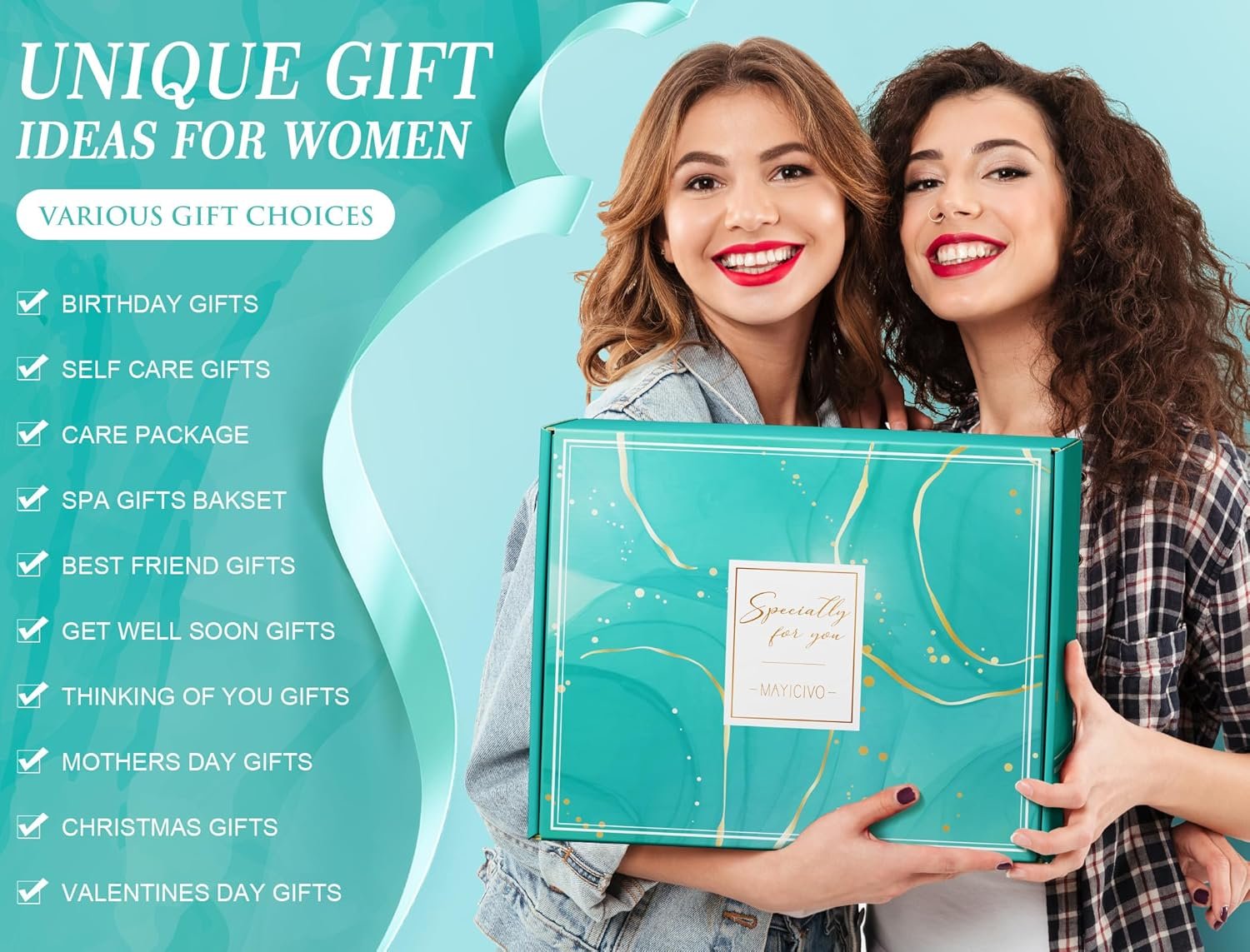 Birthday Gifts for Women Self Care Gifts Get Well Soon Gifts, Ocean Relaxing Spa Gifts Basket Care Package w/ Luxury Flannel Blanket, Unique Christmas Gifts Idea for Mom Her Best Friends Sister Wife - Image 4
