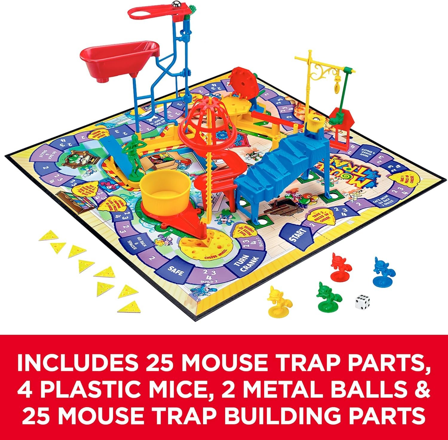 Hasbro Gaming Mouse Trap Kids Board Game, Family Board Games for Kids, Kids Games for 2-4 Players, Family Games, Kids Gifts, Ages 6 and Up (Amazon Exclusive) - Image 4