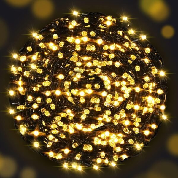 AmyHomie Warm White Christmas Lights, 108Ft 300LED Plug-in Christmas String Lights,8 Modes Waterproof Fairy String Lights for Outdoor & Indoor Christmas Tree Home Patio Garden Party Wedding Decor - Image 2