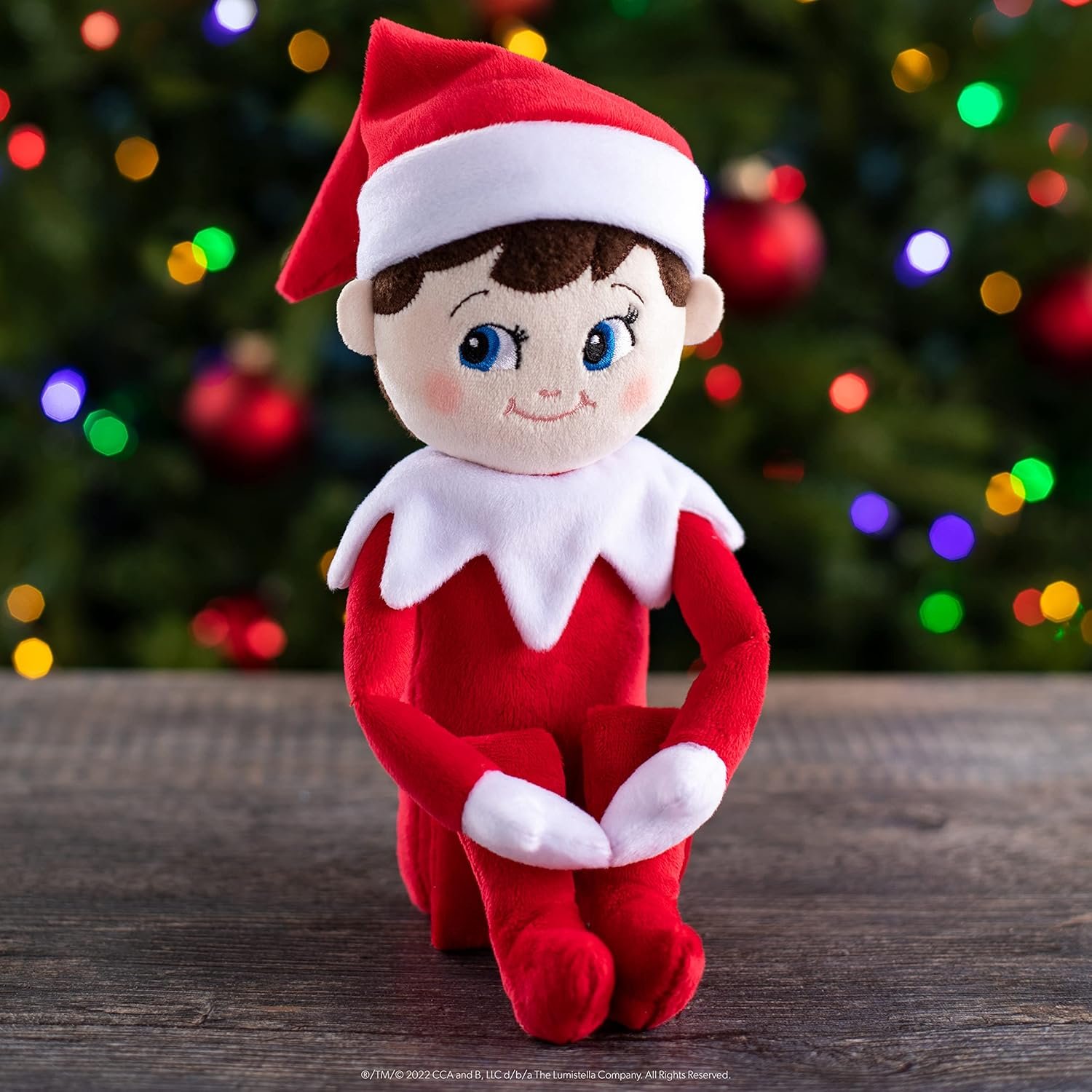 The Elf on the Shelf Plushee Pals - 17-inch The Elf on the Shelf Scout Elf Plush Toys Blue Eyed Boy- Huggable and Lovable Stuffed Elf Plush - Image 6
