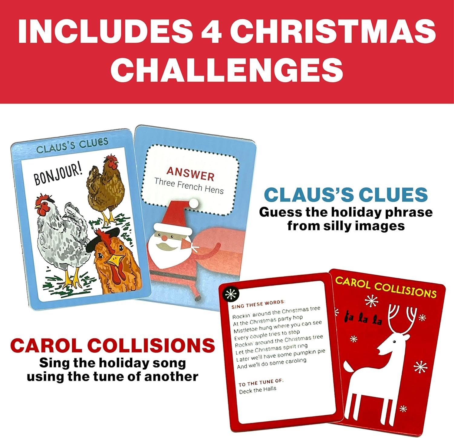Project Genius, Oh What Fun! – Family Christmas Game, Holiday Trivia, Puzzles & Challenges, for Advent & White Elephant Parties, Ages 7+ - Image 5