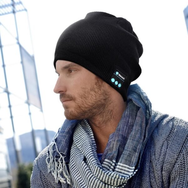 Bluetooth Beanie,Wireless Beanie with Headphones,Winter Sports Music Hat Caps with Speakers for Men & Women Gifts - Image 4