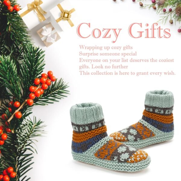 Warm Slipper Socks for Women, Winter Fuzzy House Shoes Indoor, Cozy Christmas Gifts Unique - Image 7