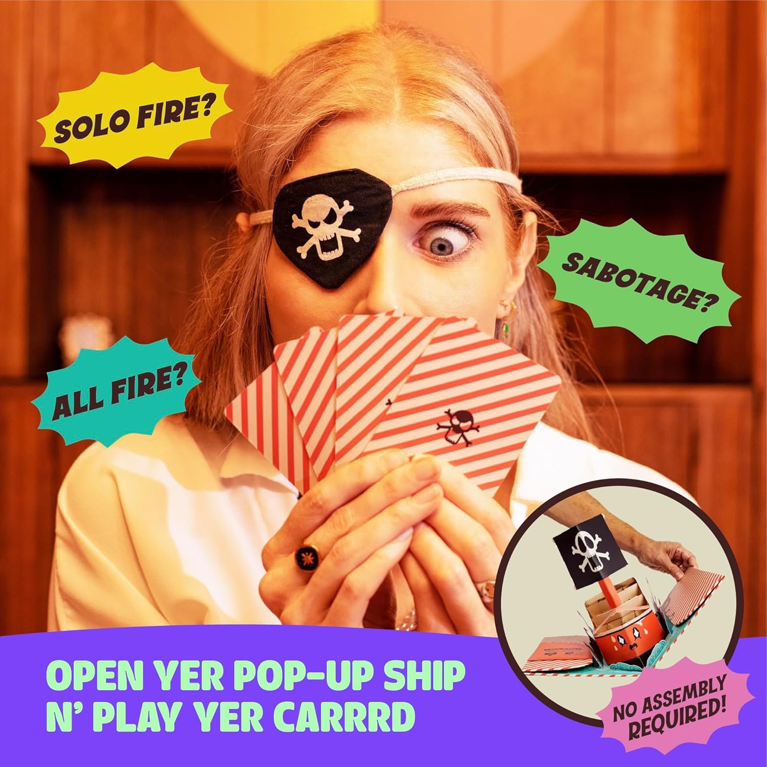 Fire in The Hole! The Pirate Adventure Board Game for the Whole Family. Sustainable Tabletop Strategy Game for Kids, Adults, Halloween, Christmas, Thanksgiving, Birthdays, Game Night Gift, 2 4 Players - Image 5