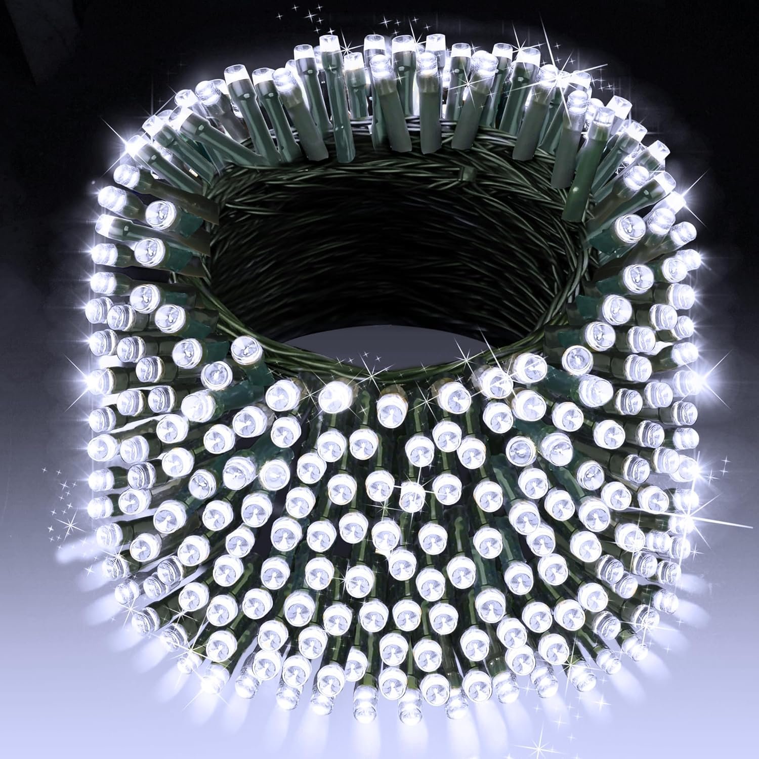 XURISEN 403FT Christmas Lights, 1000 LED Super Long String Lights 8 Modes & Memory Timer Plug in Twinkle Fairy Lights Decor for Home Xmas Party Wedding - Image 2