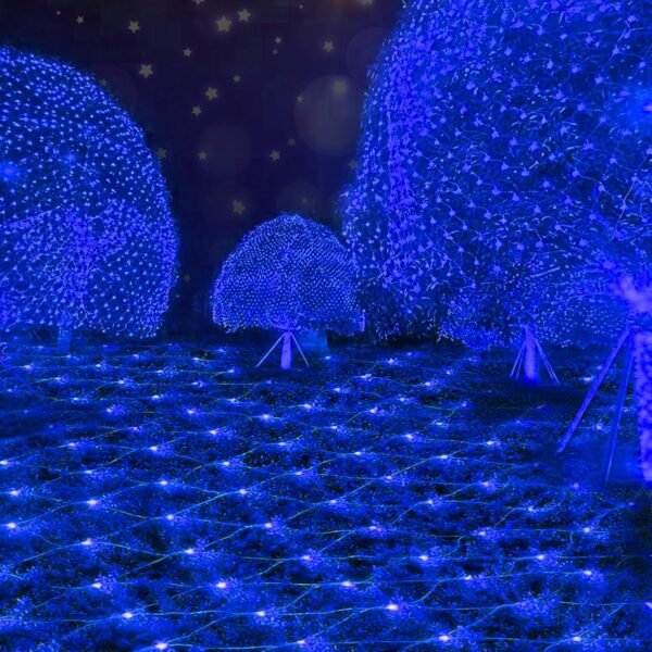 Christmas Net Lights Outdoor Mesh Lights 200 LED Net Mesh String Lights Plug in 9.8ft x 6.6ft Fairy Lights W/8 Modes Waterproof Lights for bushes,shrubs,Indoor,Christmas Tree,Halloween Decorations - Image 2