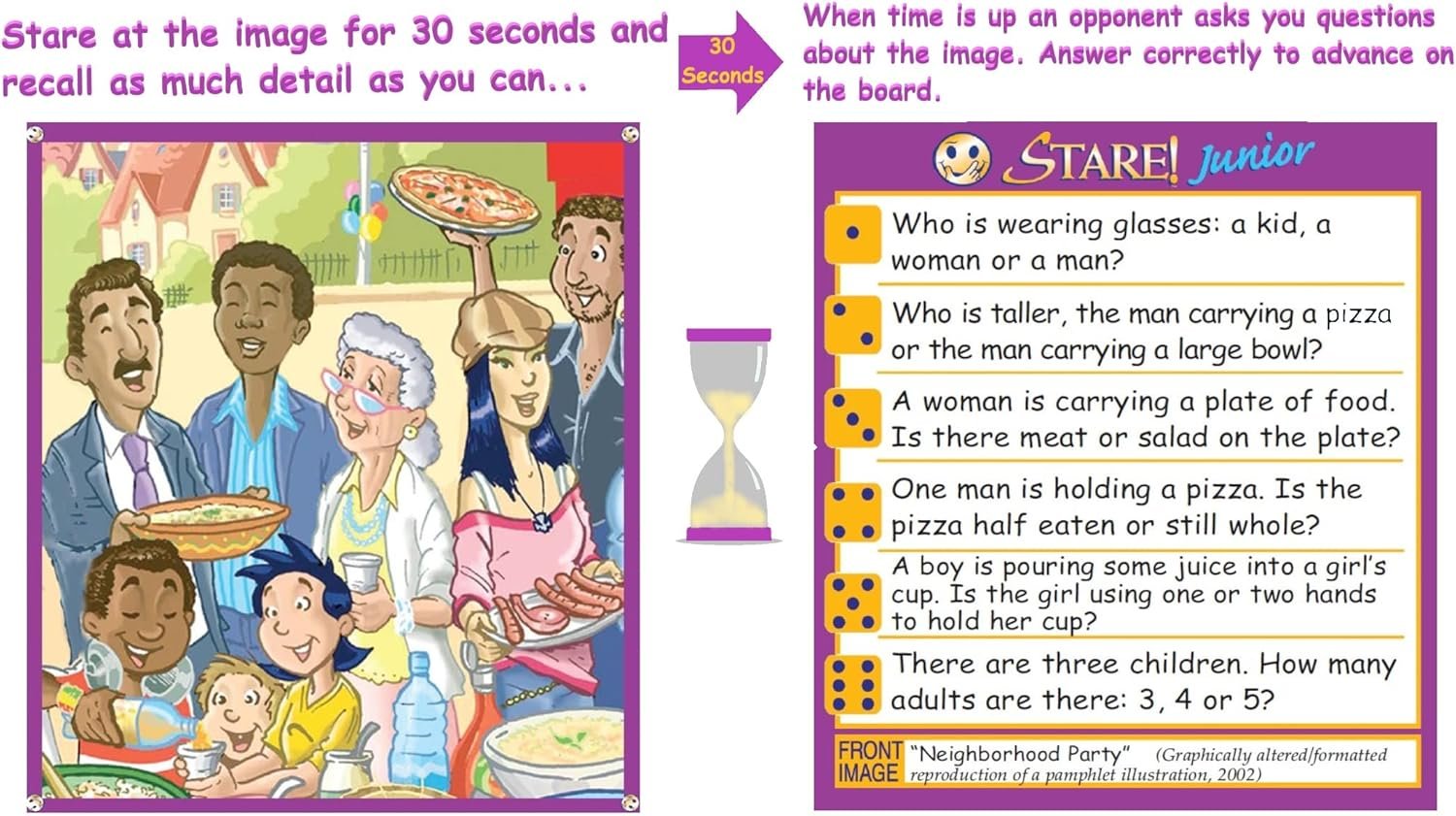 Stare Junior - Award-Winning Board Game Where Fun Image Cards Challenge Kids' Observational Powers - Family Game for Ages 6 & Up - Image 3