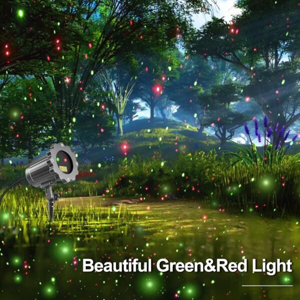 Outdoor Christmas Laser Light, Red and Green Christmas Laser Lights for Christmas Holidays Garden Decoration - Image 4