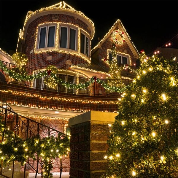 WATERGLIDE 1000 LED Christmas String Lights, 328 FT Green Wire LED Decorative Fairy Lights with Remote & 8 Modes, Waterproof for Outdoor Xmas Holiday Party Garden Wedding Home Decor, Warm White - Image 8