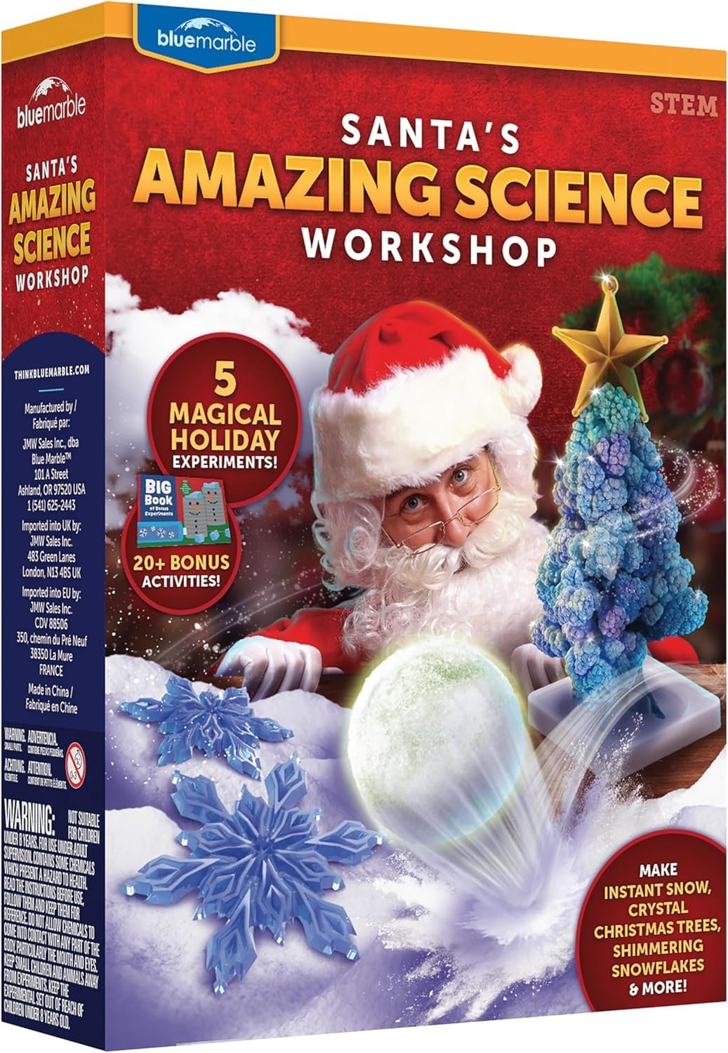Santa's Christmas Science Workshop - Holiday STEM Kit for Kids with 5 Magical Experiments & 20 Bonus Activities, Educational Science Kit, for Kids Age 8 and Up - Image 2