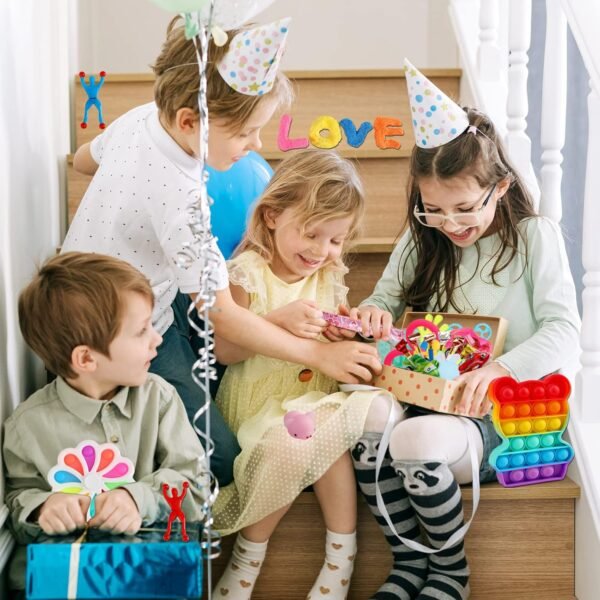 100 pcs Fidget Toys Pack, Party Favors For Kids 8-12 Mini Autism Sensory Toy Goodie Bag Pinata Stuffers Treasure Box School Prizes Birthday Party Supplies Halloween Treat Xmas Gifts For Boys Girls 4-8 - Image 7