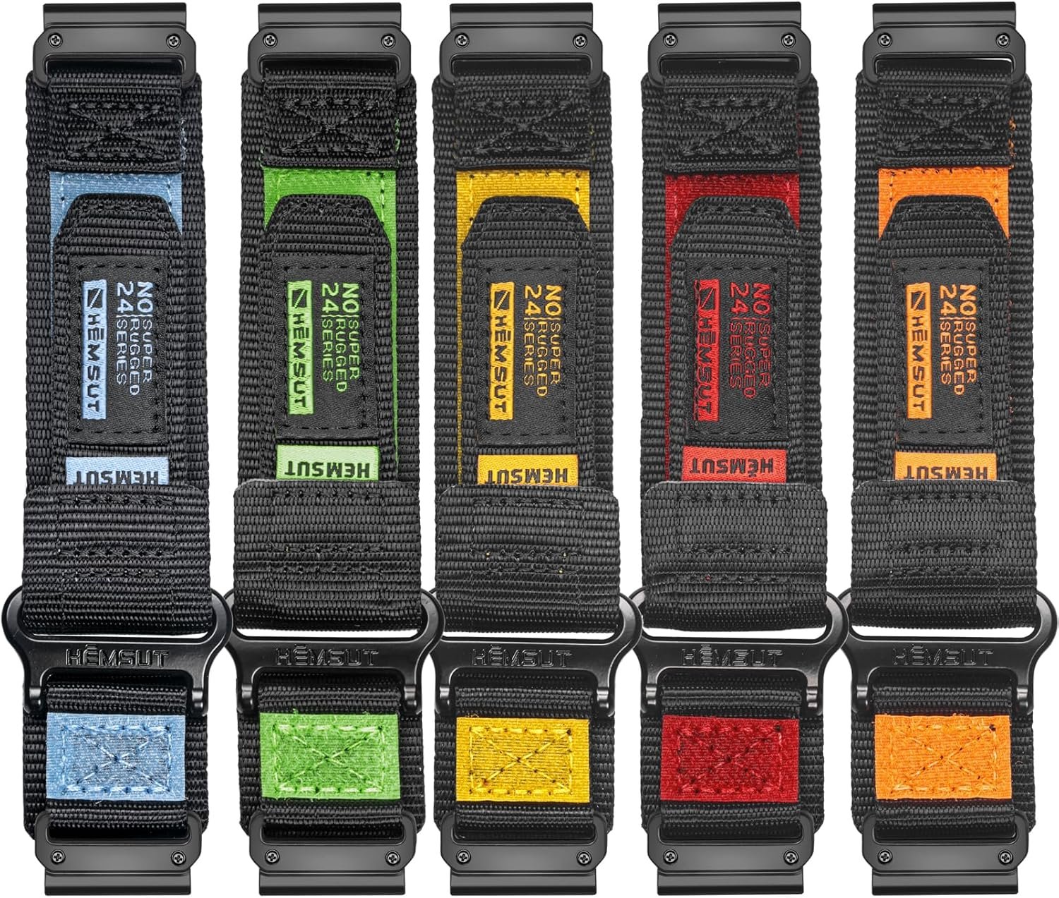 22mm Military Strap Compatible with Garmin Fenix 8 47mm /7/7 Pro/6/6 Pro/5/5 Plus/E 47mm, MARQ Athlete/Golfer/Driver/Captain/Adventurer/Commander, Instinct 2/Crossover/Tacical/Esports/Tide, D2 Delta S/Descent G1, Approach S60/62/S70 47mm, Forerunner965/955/945/935/745,Quatix 6/5, Epix 2, Nylon Sports Watch Band - Image 6