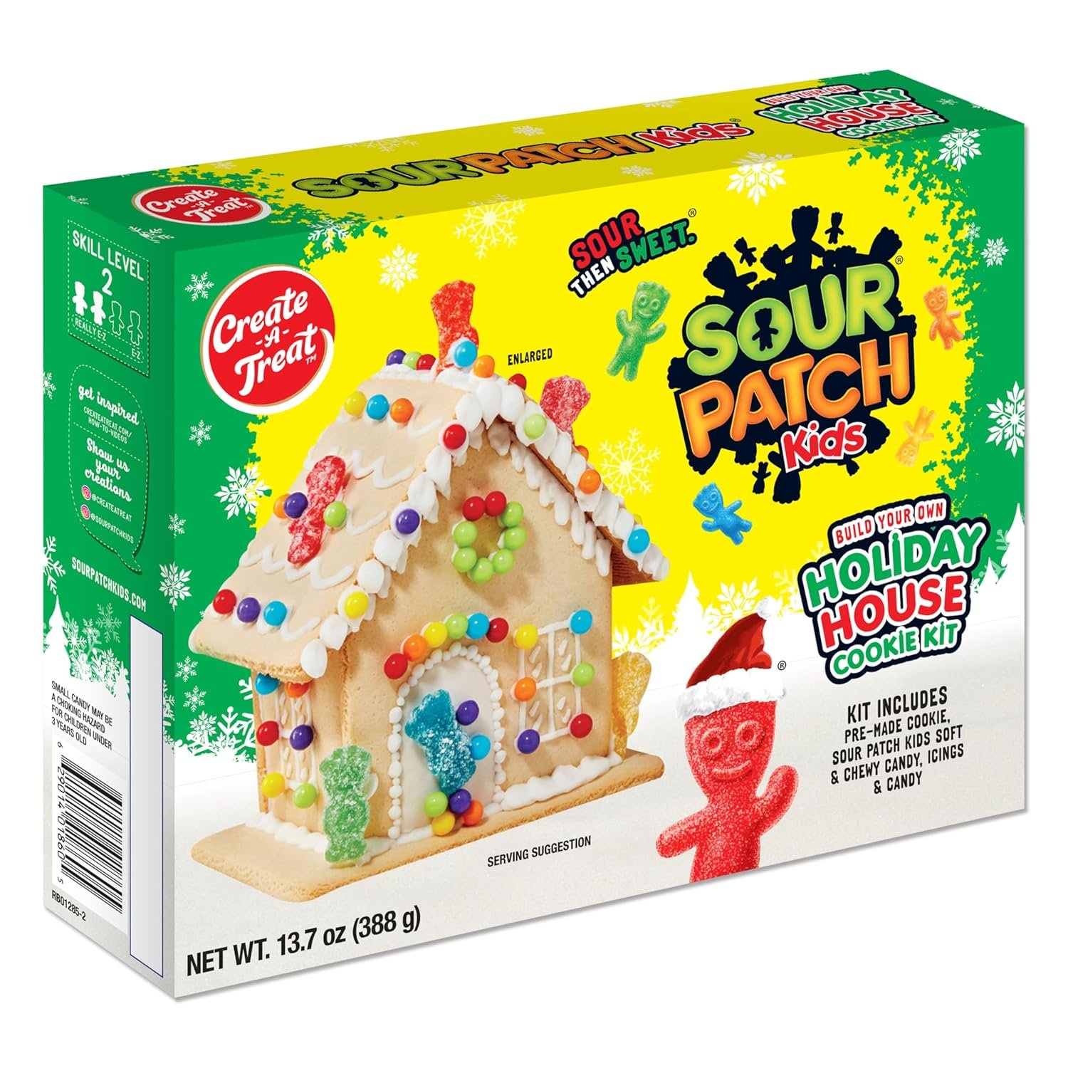 Create-A-Treat OREO and SOUR PATCH KIDS Holiday Cookie House Decorating Kits, 2 Pack Holiday Cookie Decorating Variety - Image 13