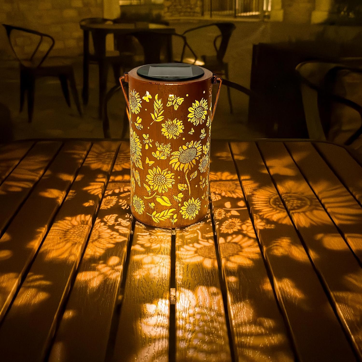 Sunflower Solar Lanterns Outdoor Waterproof, Birthday Gifts for Women Mom Grandma, Hanging Solar Lights for Yard, Patio, Porch, Garden Decor, Christmas Gifts for Her/Him - Image 8