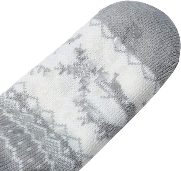 Winter Womens Warm Fluffy Slipper Socks, Soft Cozy Fuzzy Christmas Sock with Non-Slip Grippers for ladies Gifts - Image 8