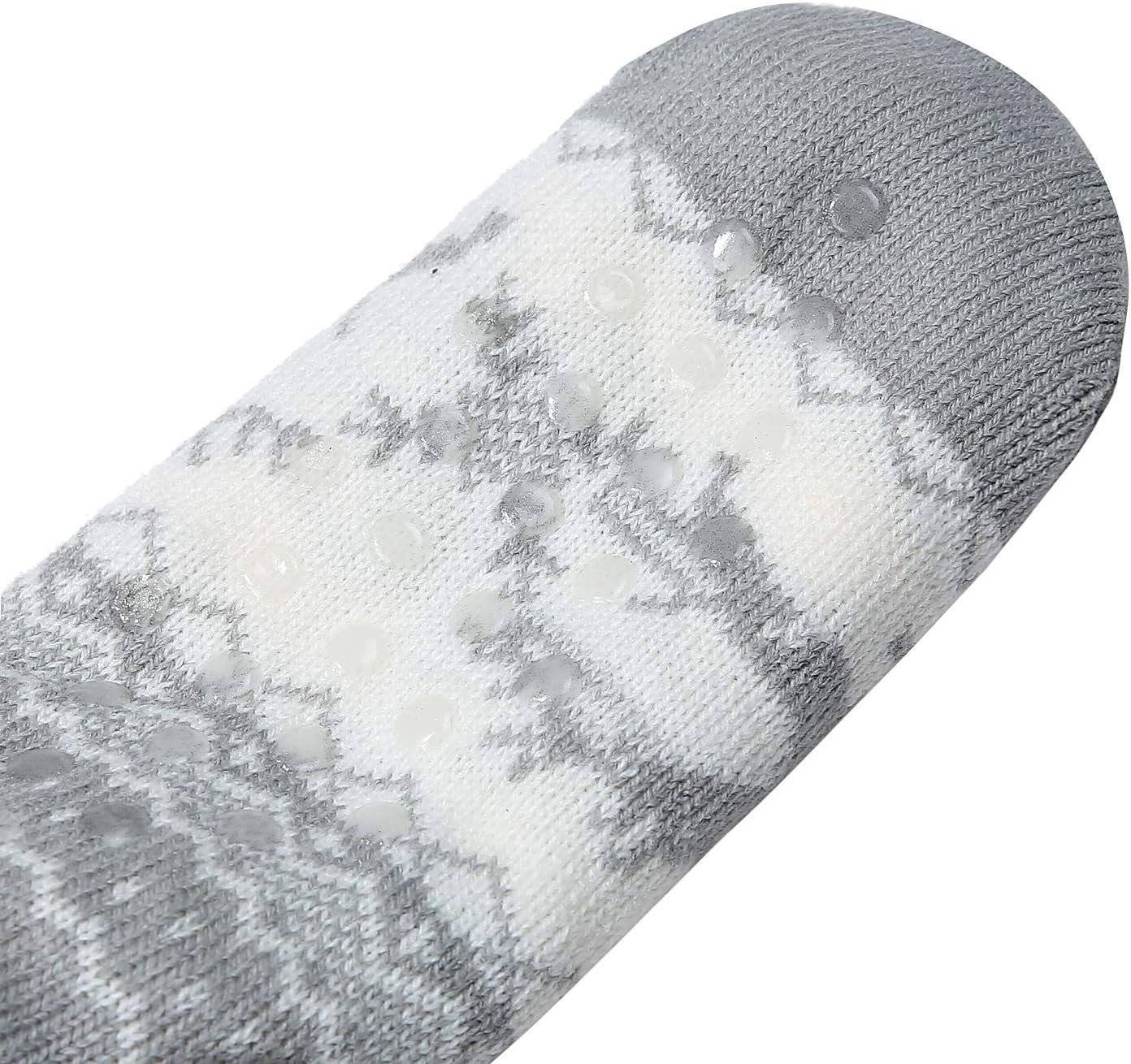 Winter Womens Warm Fluffy Slipper Socks, Soft Cozy Fuzzy Christmas Sock with Non-Slip Grippers for ladies Gifts - Image 8