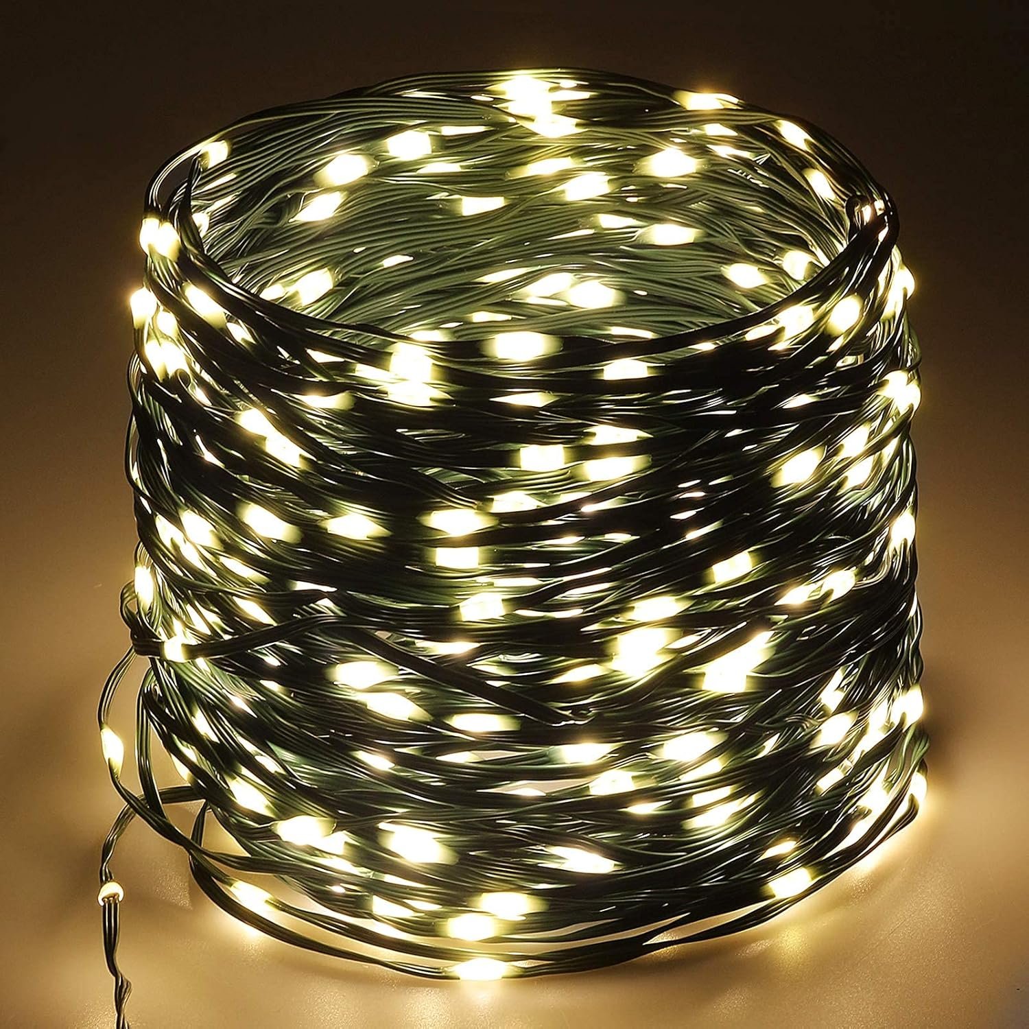 Tcamp 164FT 500 LED Christmas Lights, 8 Modes Christmas Tree Lights with Timer Memory Function, Green Wire Starry Fairy String Lights for Christmas Tree Halloween Outdoor Indoor Decor (Warm White) - Image 9