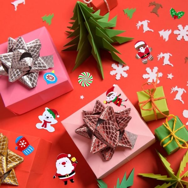 Winlyn 522 Pcs Bulk Assorted Christmas Stickers Christmas Crafts Foam Self-Adhesive Santa Reindeer Snowman Stickers Embellishment Winter Crafts for Kids Holiday Craft Projects Classroom Activities - Image 7