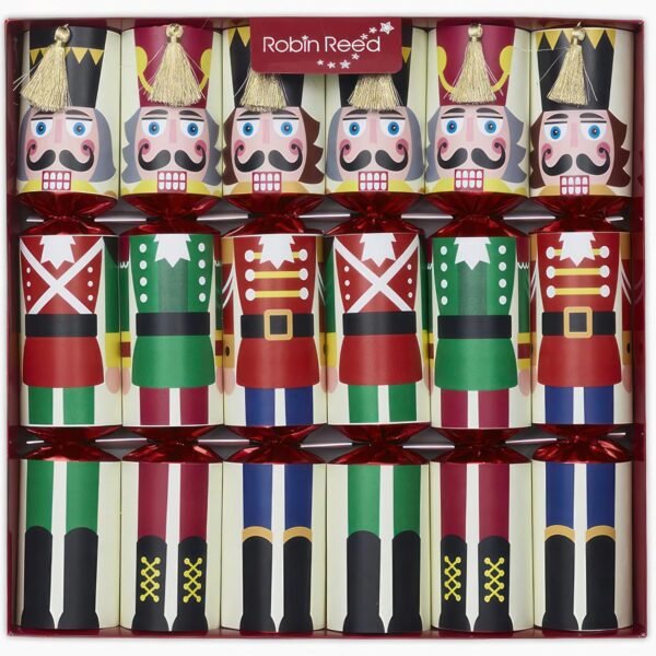 Olde English Crackers Nutcracker Racing Game Christmas Party Favors - Set of 6 Nutcracker Theme Favors containing wind-up characters that you race on the enclosed track - Image 2