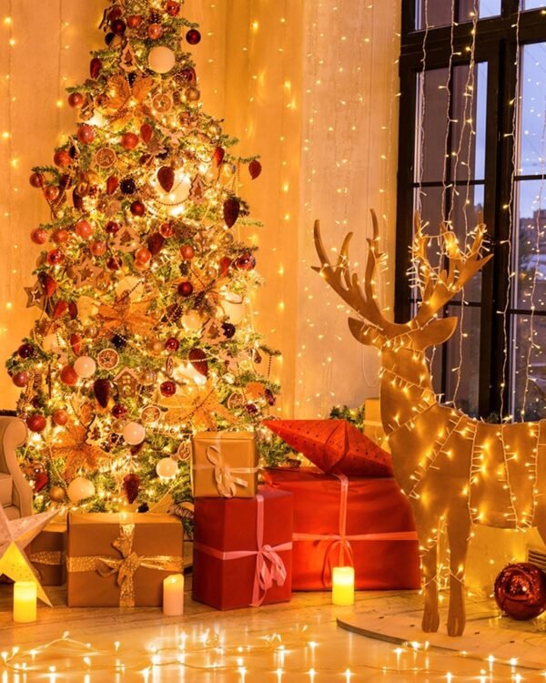 355FT 900 LED Christmas Lights, Extra Long Outdoor String Lights Waterproof, Timer & Memory, 8 Modes Dimmable Plug in Fairy Lights for Outside Tree Wedding Patry Holiday Decorations, Warm White - Image 5