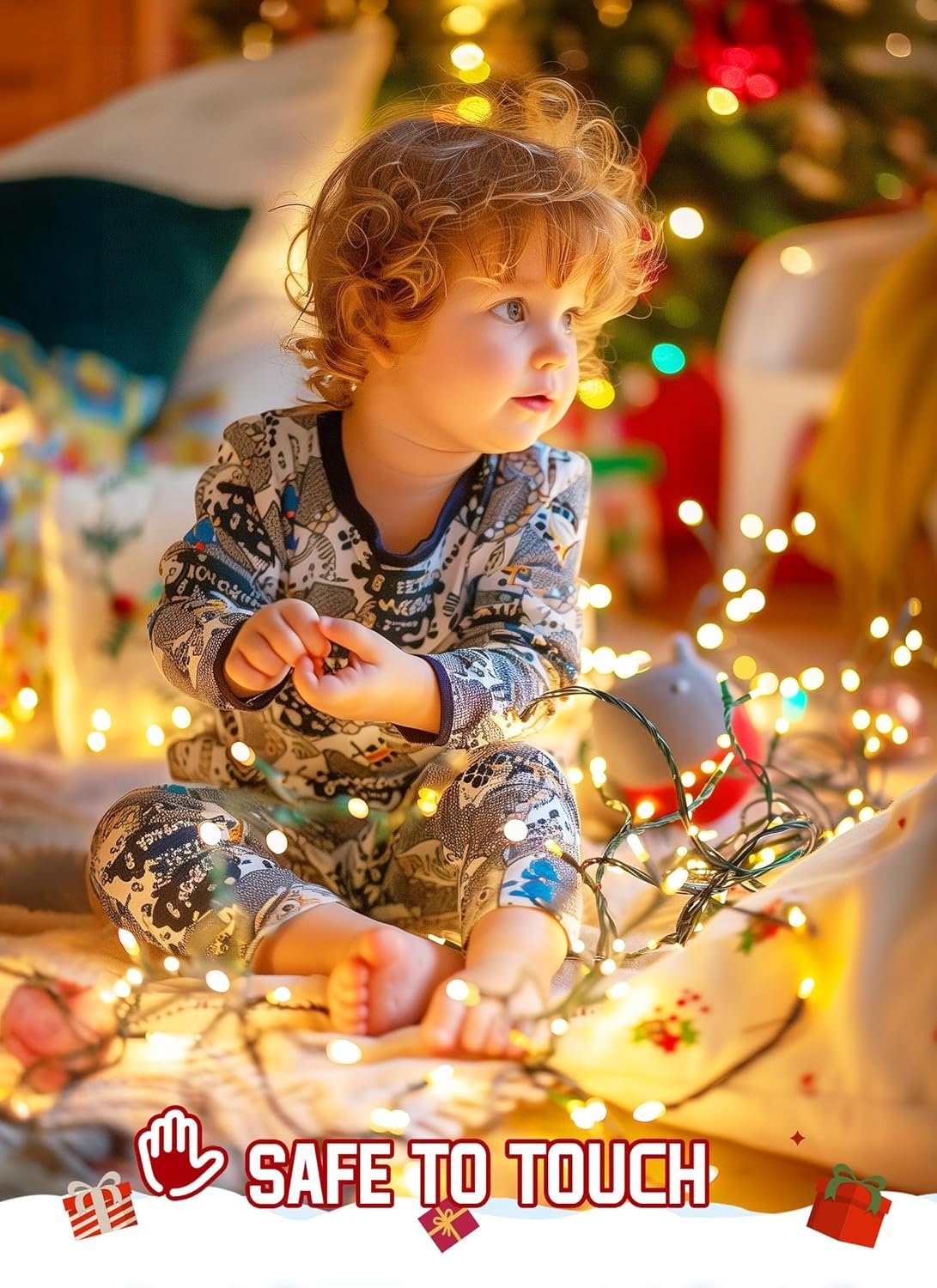 Minetom 50 Ft 1000 LED Cluster Lights Christmas Tree Lights Outdoor Christmas Firecrackers String Lights, 12 Modes Timer Remote Waterproof Plug in Twinkle Fairy Lights for Xmas Tree Garland Party - Image 7