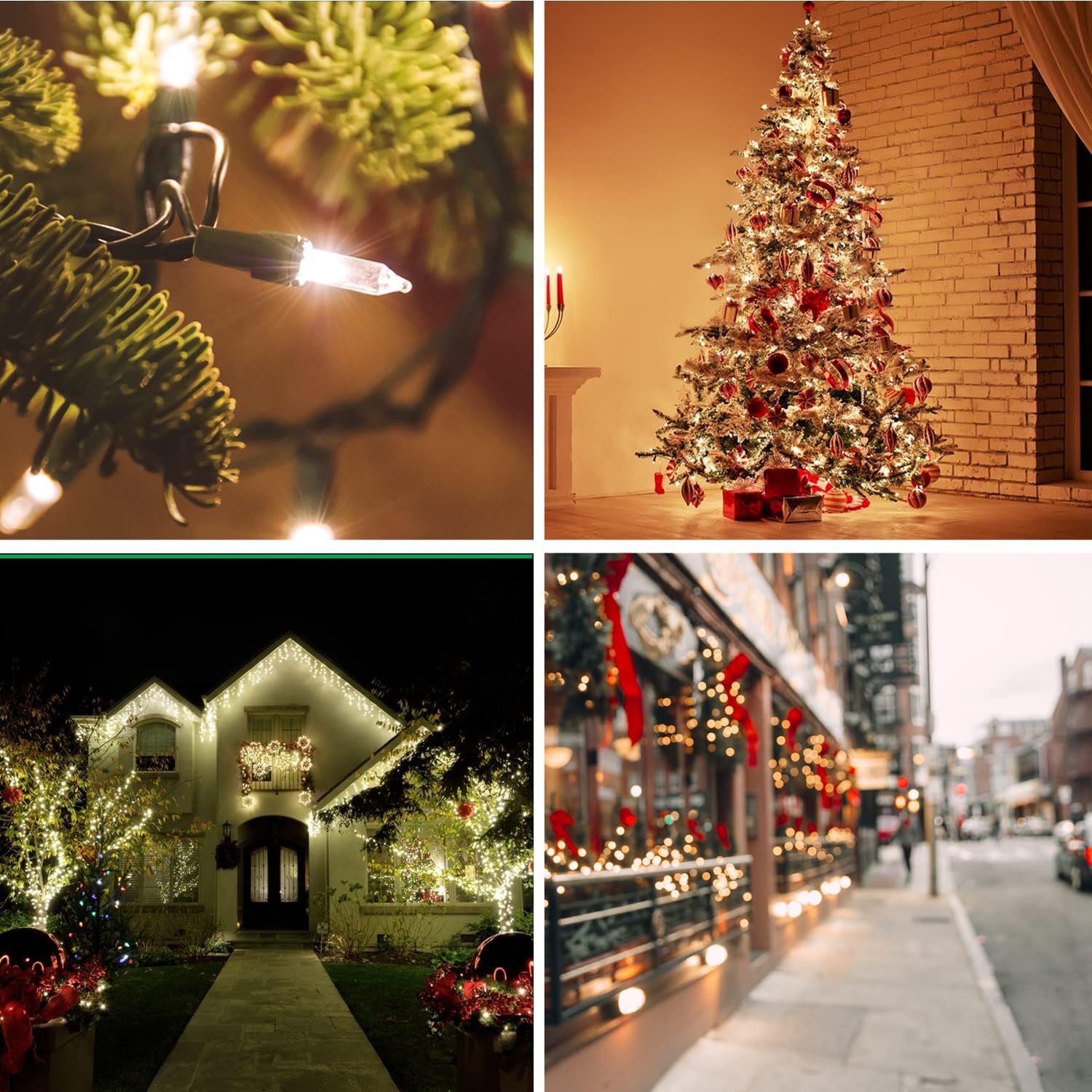 Christmas Random Shimmering Twinkle Lights - 24 of 100 Lights Twinkle – Indoor Outdoor - 20.5 Feet Light String, 100 Clear Bulbs - Christmas Tree Holiday Decor Sparkling Twinkling Christmas Lights - Image 6