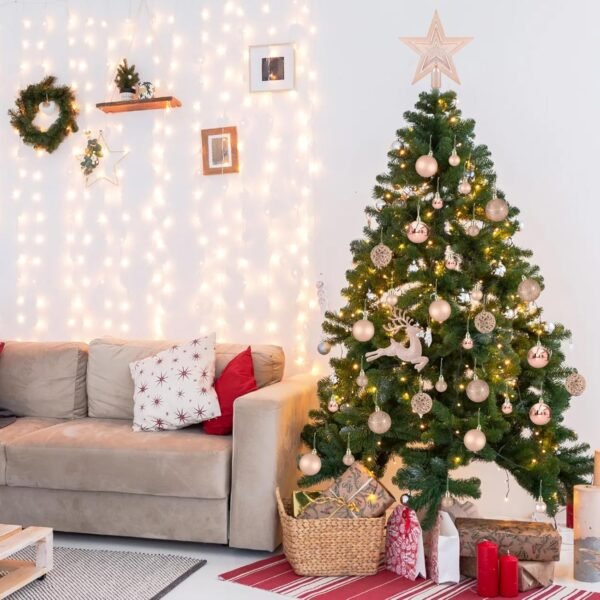 102PCS Assorted Rose Gold Christmas Ornaments, Christmas Balls Ornaments,Xmas Tree Ornaments,Plastic Shatterproof Christmas Ornaments,Christmas Tree Decorations Set - Image 7