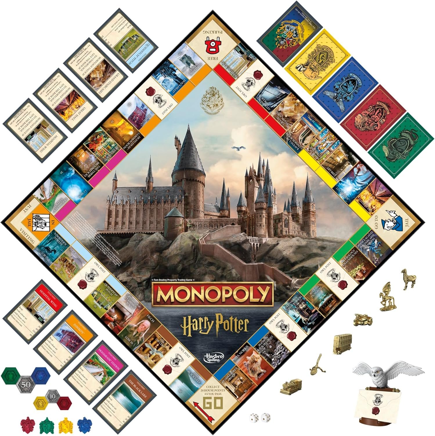 Monopoly Harry Potter Edition Board Game | A Magical Adventure at Hogwarts | Ages 8 and Up | 2 to 6 Players | Family Games | Gifts for Kids and Adults - Image 13